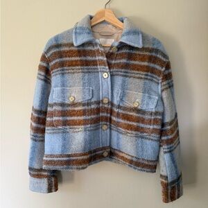 Aritzia Wilfred Ganna Cropped shirt jacket